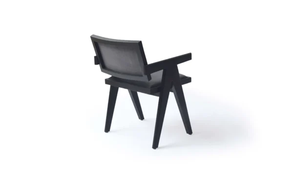 Chandigarh Black Upholstered Study Chair - Image 2