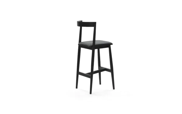 Urbane Black Bar Stool - Image 2