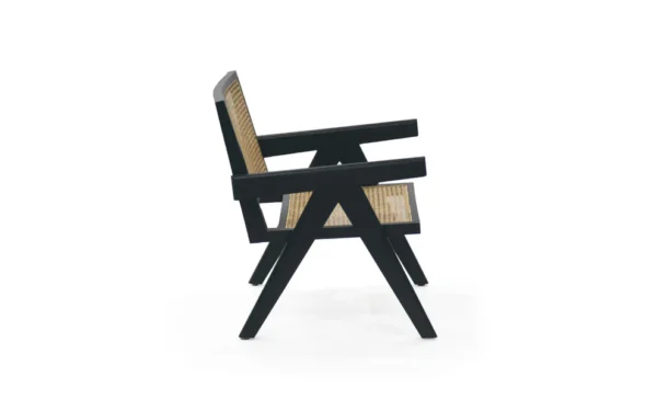 Chandigarh Black Lounge Chair - Image 3